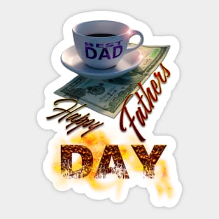 Happy Fathers Day - The Best Dad Sticker